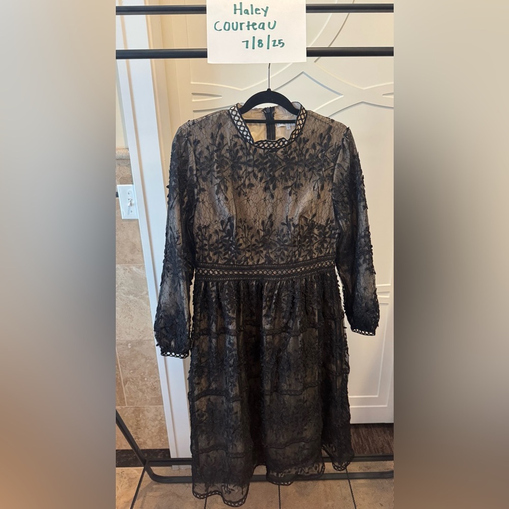 Ivy City Co. Black Sicily long sleeve Large